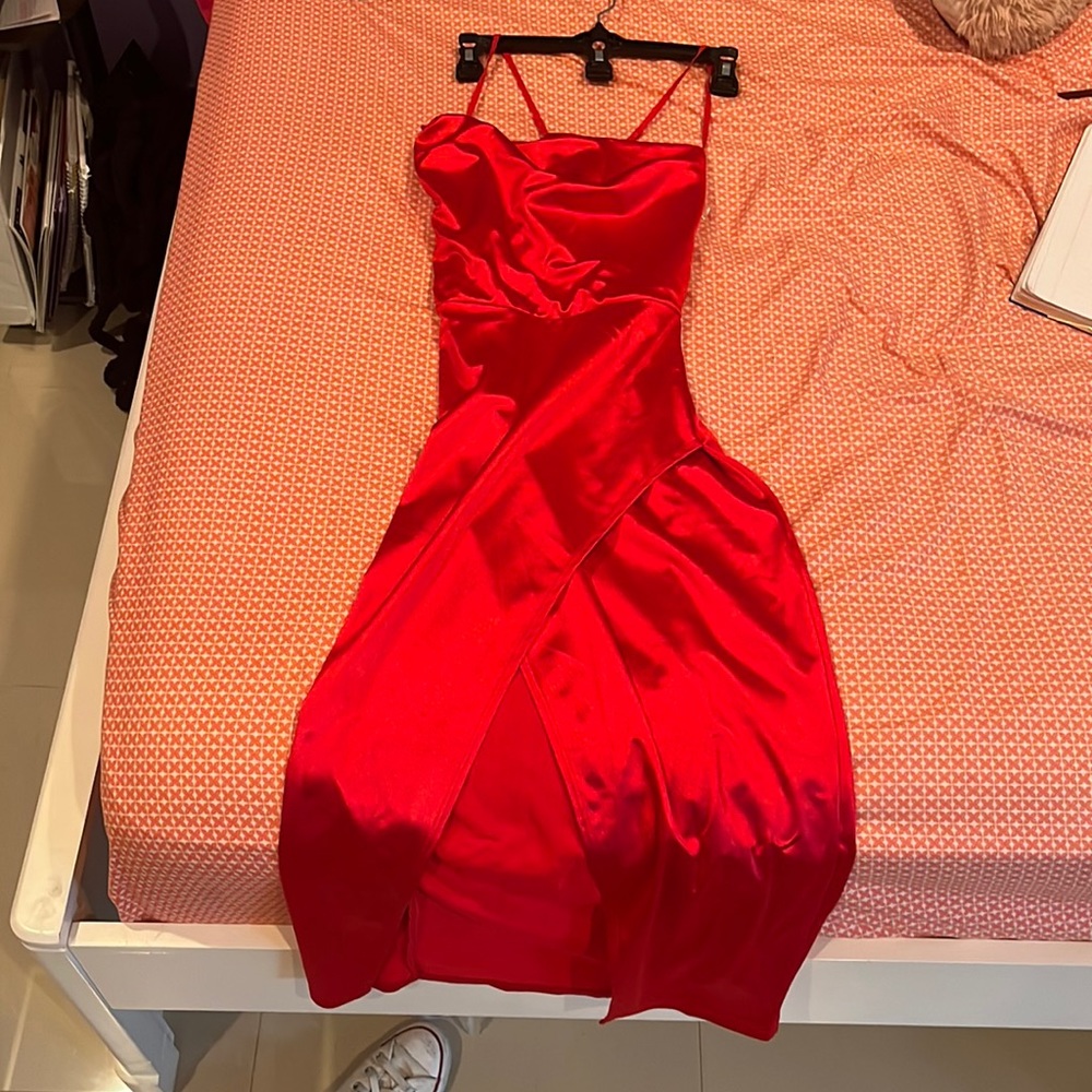 Silk Red homecoming dress